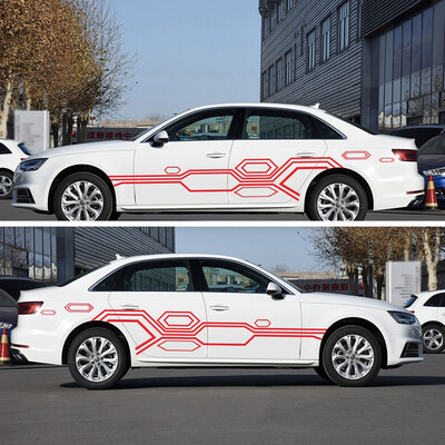 

Universal Body Sticker Sports Racing Stripes Strip Decals 26072cm Accessories