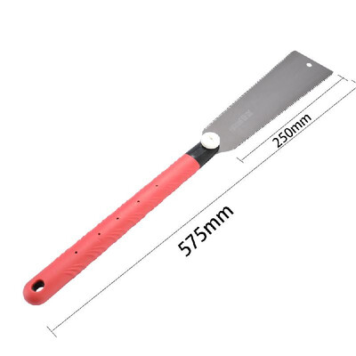 

Wood Working Double Sides Stainless Steel Hand Saw Slim Tenon Fine Tooth PVC Handle