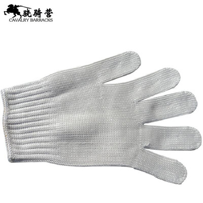 

Wholesale outdoor genuine protective cut-proof gloves 5 grade thickened anti-knife cut labor insurance steel wire self-defense glo