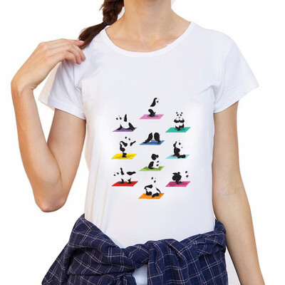 

Nomeni Women Fashion O-neck Loose Print T-shirt -XL Short Sleeve Casual Top