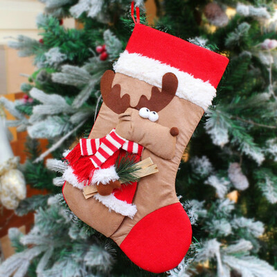 

Tailored Christmas Xmas Tree Hanging Party Tree Decor Elk Candy Stocking Gift Candy Bags