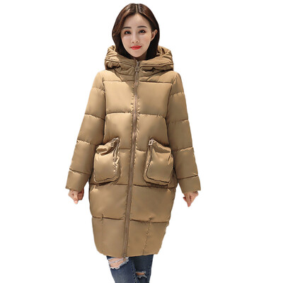 

Toponeto Women Winter Warm Faux Fur Hooded Thick Warm Slim Jacket Long Overcoat Coat