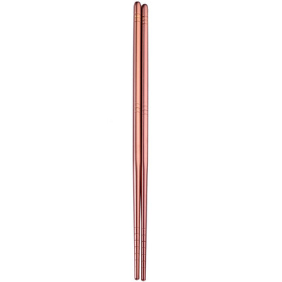 

Siaonvr 1 Pair Stainless Steel Tableware Colorful Length 23cm Chopsticks Dishware MR