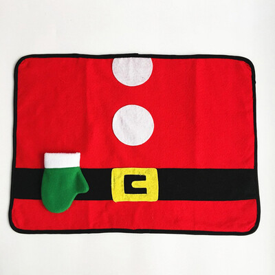 

Tables Dish Bowl Food Placemat Decoration Christmas Home Party Santa Claus Mats
