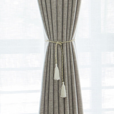 

XINJINGANYIJIA Curtains linen simple bedroom living room Nordic 15525
