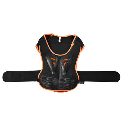 

Greensen Kids Sports Chest Back Spine Protector Vest Jacket Anti-Fall Protective for Cycling Skiing