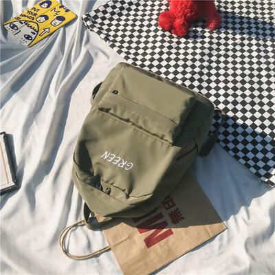 

Schoolbag female Korean version of the original ulzzang high school students ins wind bf backpack ancient sense of reduction of do