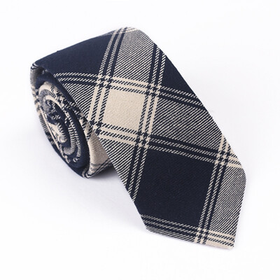 

Mens cotton striped plaid tie 51 cotton tie European&American casual tie cross-border wholesale one generation