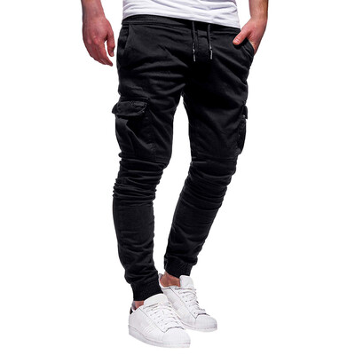

Gobestart Fashion Mens Sport Pure Color Bandage Casual Loose Sweatpants Drawstring Pant