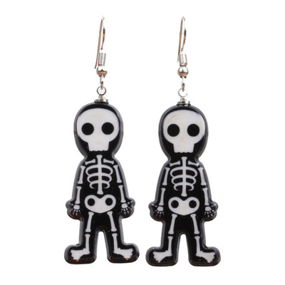 

1 Pair Halloween Party Ghost Dangle Hoop Drop Earrings Women Ladies Jewelry