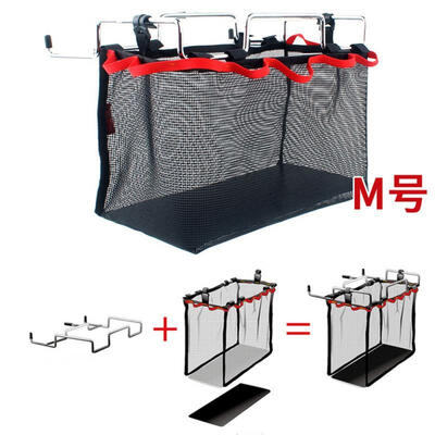 

Multifunctional Breathable Wire Frame Utensils Holder Rack Storage Mesh Bag Barbecue Tool Bag Black Kitchen Organizer