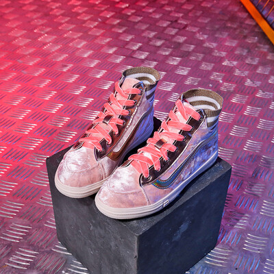 

Shoe children 2019 new high-heeled canvas shoes Korean version of ulzzang trendy students hip-hop network celebrity Hong Kong styl