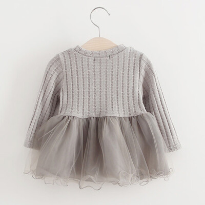 

Newborn Infant Baby Girl Solid Floral Gauze Princess Dress Outfits Clothes Dress