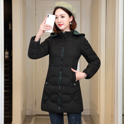 

Toponeto Fashion Women Winter Warm Cotton Hooded Winter Jacket Long-Sleeved Coat