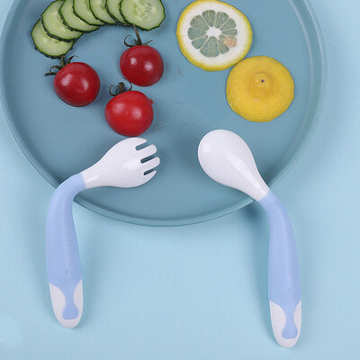 

Toponeto Baby Training Spoon Easy Grip Bendable Soft Perfect Self Feeding Learning Spoons