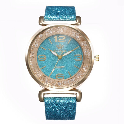 

New ladies luxury rhinestone quicksand digital watch fashion quartz watch female models