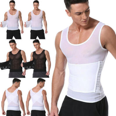 

Ultra Lift Body Slimming Shaper Men Chest Vest Top ABS Abdomen Shirt Compression
