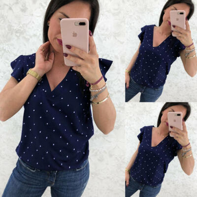 

New Fashion Women Casual Sleeveless Vest Tank Tops Loose Chiffon T Shirt Blouse