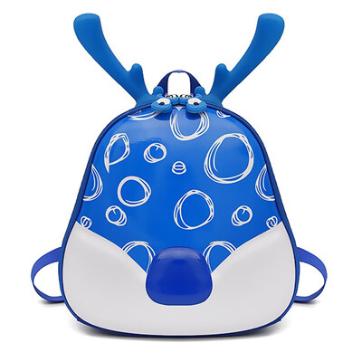 

Cute Fashion Women 2019 Hot Girls Baby Boy Cartoon 3D Christmas Moose Backpacks Toddler Oxford Cloth Preschool Travel Bags