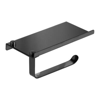 

Wall Mounted Paper Towel Rack Stainless Steel Bathroom Tissue Holder Shelf