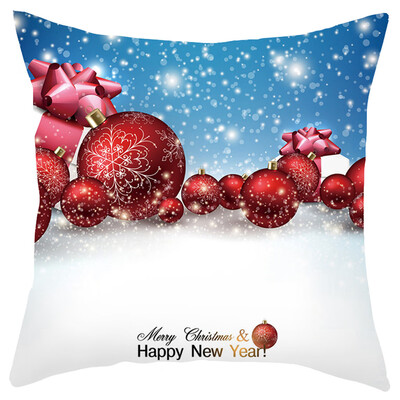 

Siaonvr Merry Christmas Short Plush Pillowcase Sofa Pad Set Home Decoration 18x18 Inch