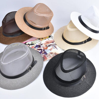 

Women Spring Summer Sum Cap Hollow Out Wide-Brim Fedora Hats Bowler Floppy Straw Caps Beach Sunhats