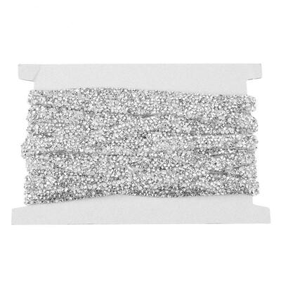 

Greensen 10yardpack 10mm Silver Plastic Diamond Mesh Wrap Roll Rhinestone Ribbon Decoration