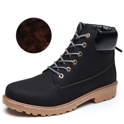 

Plus velvet Martin boots plus cotton big shoes mens thick warm shoes