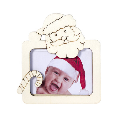 

〖Follure〗New wooden Christmas Photo Frame Decorations Photo Ornament Table Decor
