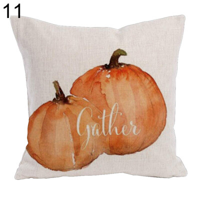 

Pumpkin Fall Harvest Linen Pillow Case Cushion Cover Sofa Bed Car Office Decor