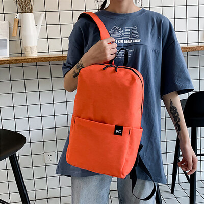 

Fashion Women Solid Color Capacity Student Backpack Outdoor Travel Couple Bag