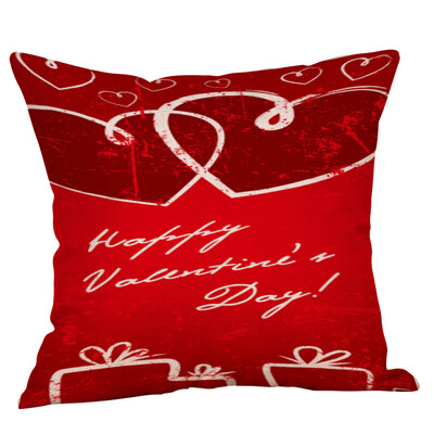 

Siaonvr Happy Valentines Day Throw Pillow Case Sweet Love Square Cushion Cover
