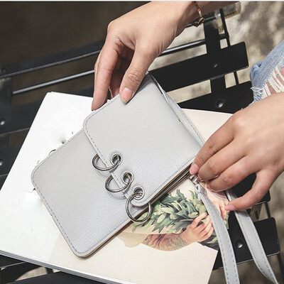 

Tailored Women Messenger Bags Shoulder Bag Mini Iron Ring Phone Bag Shoulder Bag GY