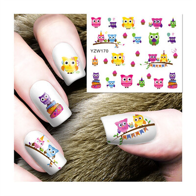 

〖Follure〗Water Decals Nail Art Transfer Stickers Big Sheet Manicure Decoration