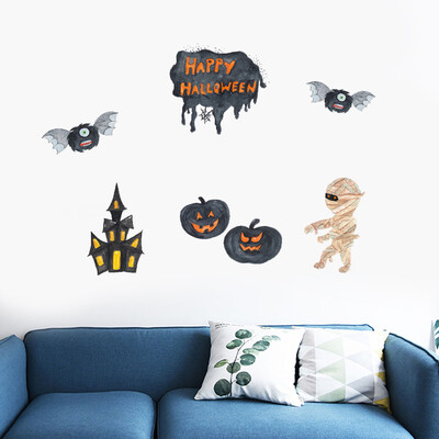 

Siaonvr Cute Halloween Mummy PVC Sticker Wall Sticker Wallpaper Living Room Decoration