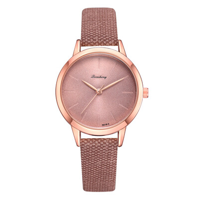 

Quartz watch exquisite ladies fashion wild table rose gold border