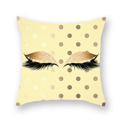 

Eyelash Lash Square Home Sofa Decor Pillow Cover Case Cushion Cover Size 18"