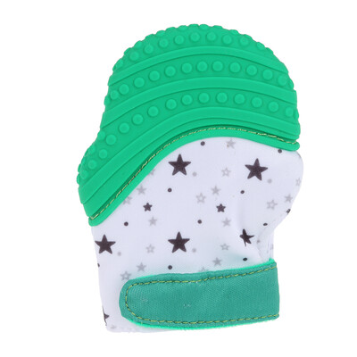 

Silicone Baby Glove Teether Sound Teething Chewable Infant Nursing Mitten