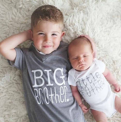 

Kids Children Baby Boy Brother Print Blouse Tops T-Shirt Kids Clothes Outfit