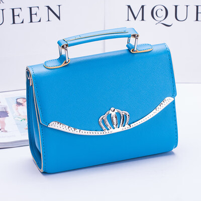 

Womens Fashion Bag Crown New Korean Version of The Tide Small Square Bag Shoulder Diagonal Crossbody Handbags
