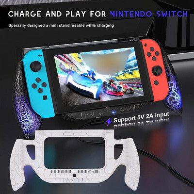 

Game Charging Grip for Nintendo Switch Console Joy-Con Handle Stand Quick Charge Compatible 5V 2A USB Charger