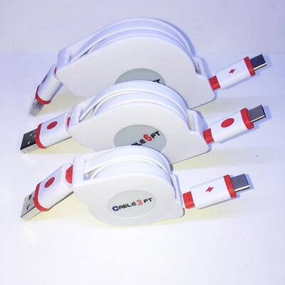 

USB C Cable 2m66ft Tangle-free Flat Retractable Type C Charging Cable For Galaxy S10S9S8S8 MacBook IPad Pro 2018 -2m