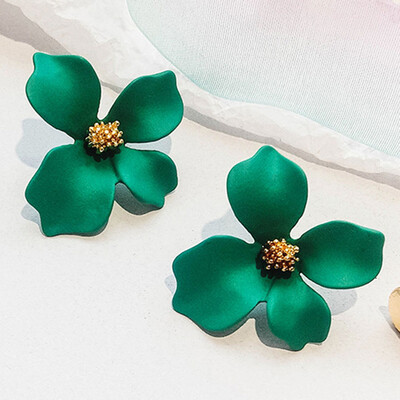 

Women Girl New Assorted Colours Flower Stud Earrings Jewelry Gift