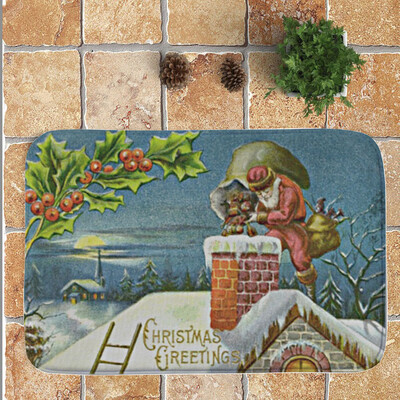 

Toponeto Merry Christmas Welcome Doormats Indoor Home Carpets Decor 40x60CM