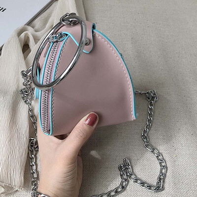 

Tailored Womens Fashion Solid Color Handbag Earphone Bag Diagonal Shoulder Bag