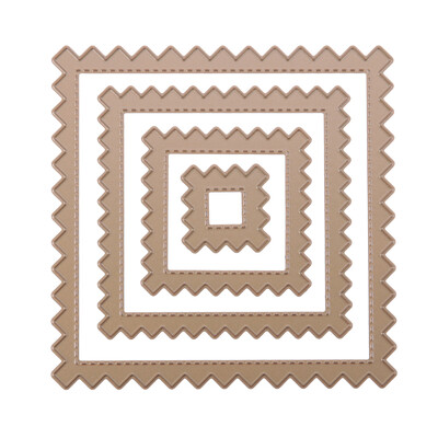 

4pcs Square Craft Composite Die Cutting Stencil Scrapbooking Xmas Gift