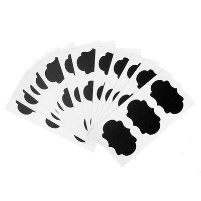 

36pcs Black Decals Wall Chalkboard Sticker Labels for Canisters Kitchen Jar