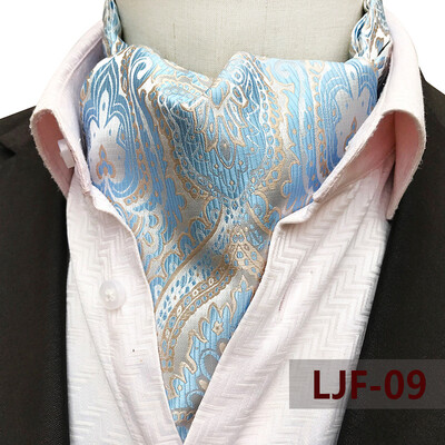 

Yongfeng tie spot 2019 new large pattern polyester jacquard mens scarf retro mens tie