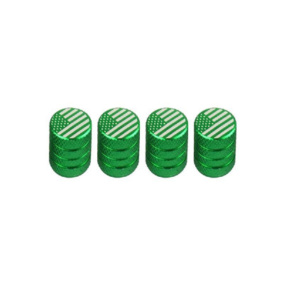 

Aluminum Alloy Round Tire Valve Stem Cap American Flag Dust Proof Cover