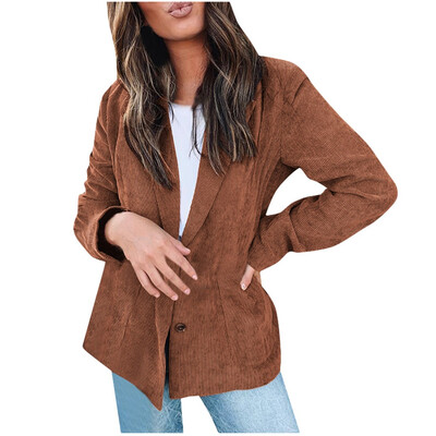 

Toponeto Women Fashion Long Sleeve Open Front Pocket Cardigan Suit Jacket Coat Top